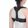 ZHIZIN 2018 Black Mesh Breathable Adjustable Back Posture Corrector with breathable armpit pads