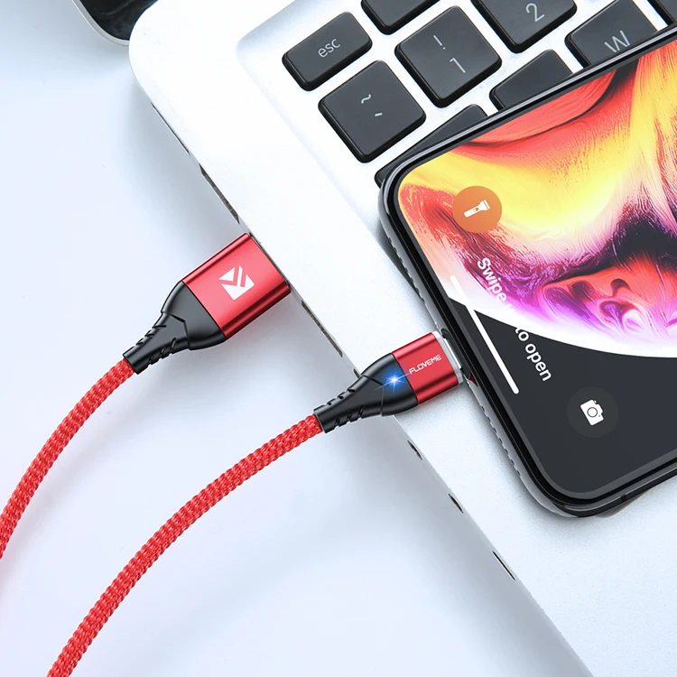 FLOVEME High Quality Magnetic Connector Usb Cable For iPhone 3A Fast Charging Usb Data Cable For iPhone Charger - ANKUX.COM