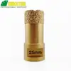 diatool 25mm vacuum brazed stone marble diamond hole saw diamond drills core drill bit for ceramic tile porcelain