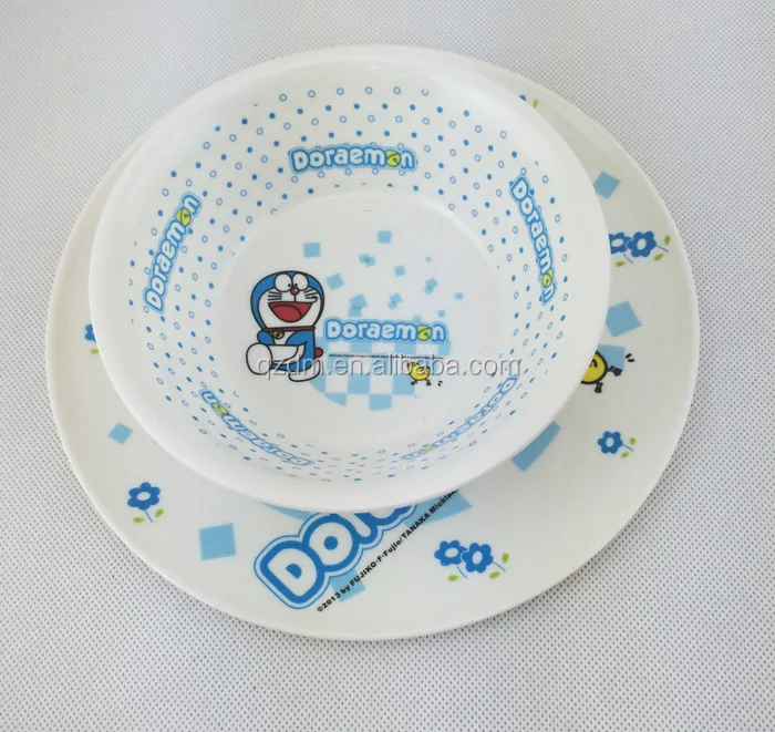 Custom printed Melamine Plate and Bowl and Cup for KIDS