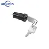 KS45 KSS1602 Rotary Cabinet Desk Drawer Plastic Key Switch 2 Pins With 2 Keys