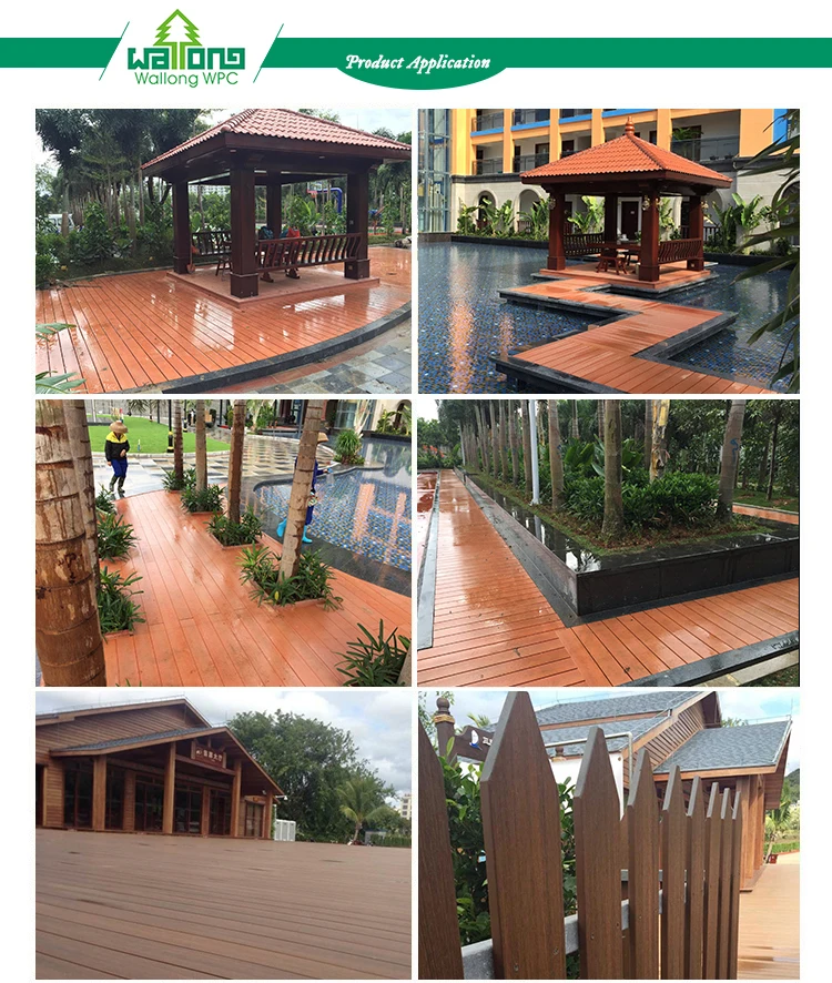 Various colors wpc environmental composites parquet flooring