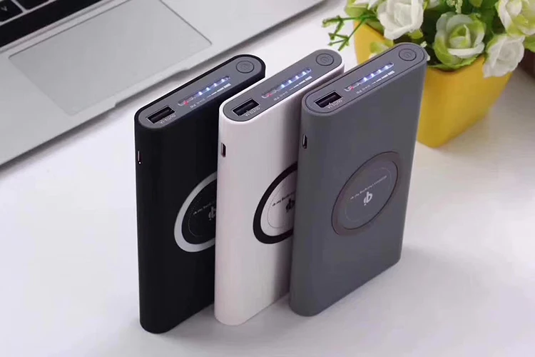 2019 新款无线移动电源 10000 mah,移动电源,便携式 usb 电池