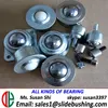 Miniature casters smart balance wheel recessed furniture casters rubber heavy duty type bearing unit