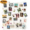 Wall Decor Fishing Net Photo Hanging Display Frames with 40 Clips & Sea Shells