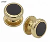 SC9005 2018 Men Shirt Gold Cuff Studs Sets Black Enamel Cuff Studs For Men