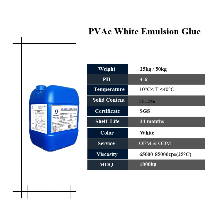 Competitive Price Fast Bonding Polyvinyl Acetate Latex Wood Adhesive