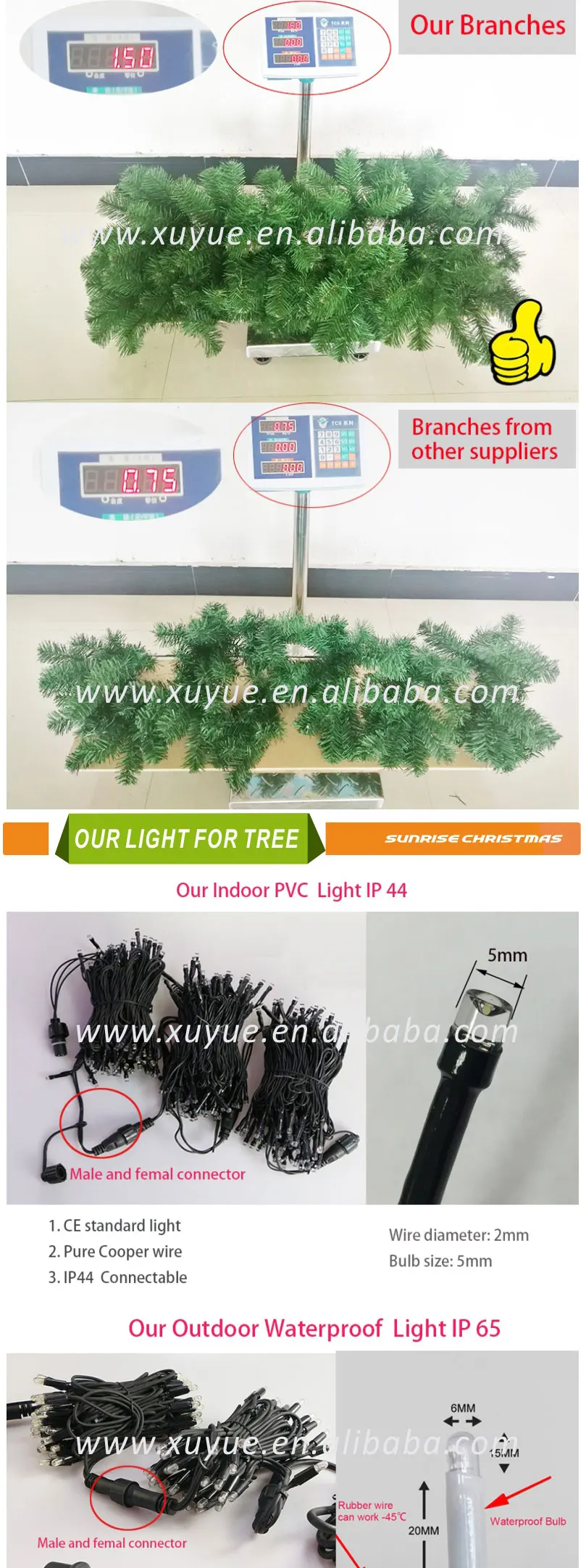 20ft 30ft 40ft 50ft Large Outdoor Artificial Giant Christmas Tree With