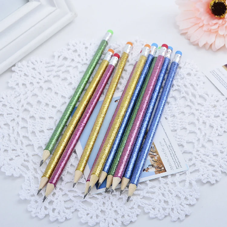 Colorful High Quality Glitter Color Pencil - Buy Glitter Color Pencil