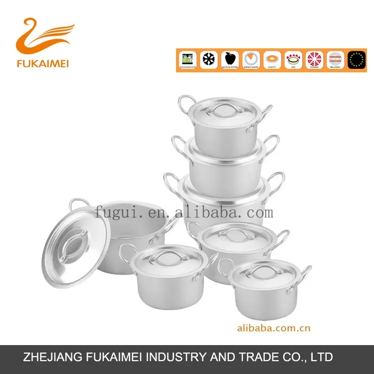 aluminium cooking pot set