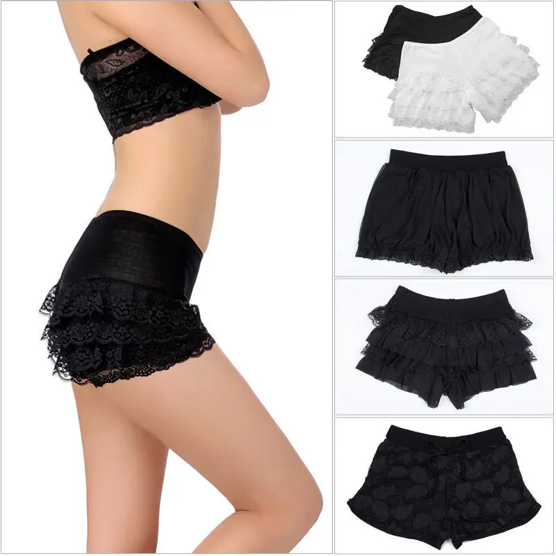 under skirt shorts with lace