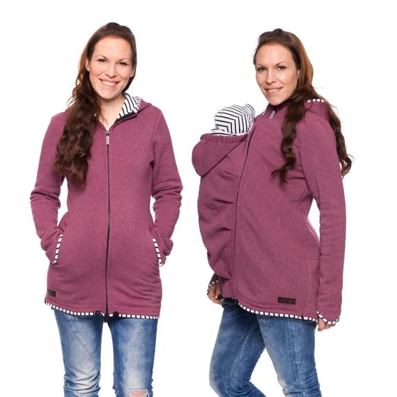 Ecoach womens long sleeve maternity pregnancy hooded jacket Babywearing coat baby carrier jacket Breastfeeding clothing
