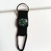 2018 Best selling mini webbing compass key chain type zinc alloy outdoor camping hiking