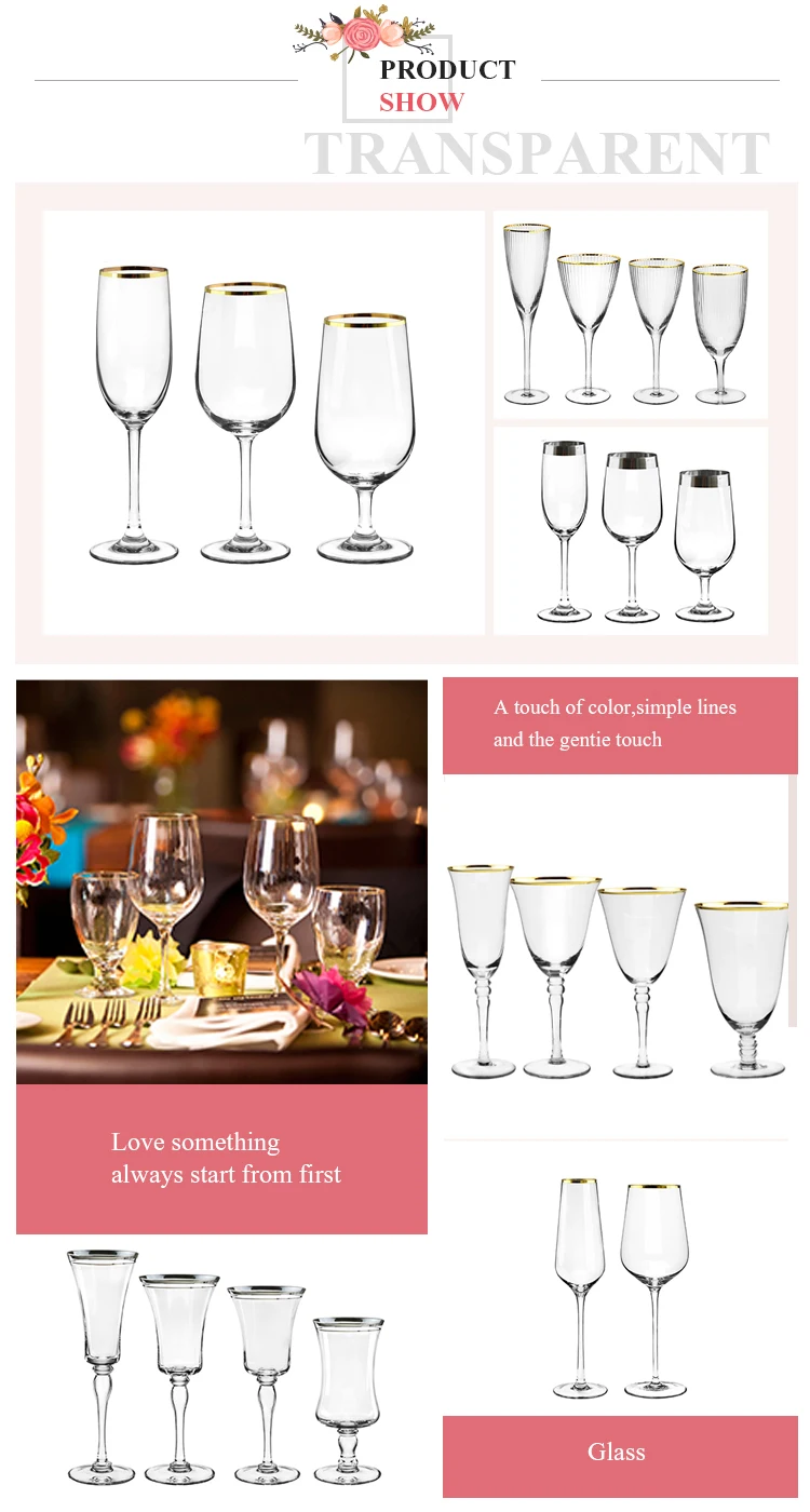 Wholesale Cheap Wedding Decorated Glassware Set/wine Glass Buy