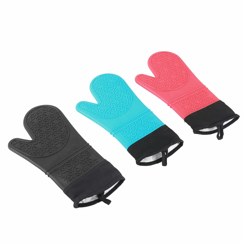 Heat Resistant Silicone Gloves For Cooking High Heat Silicon Gloves Oven Mitts With Fda