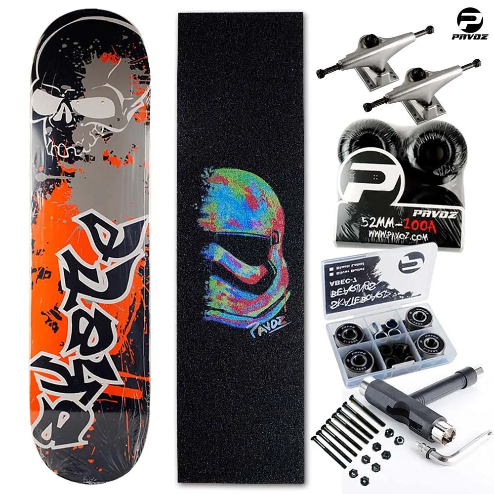 Pro Skateboard Wheels 52mm 100A Colorful Pavoz