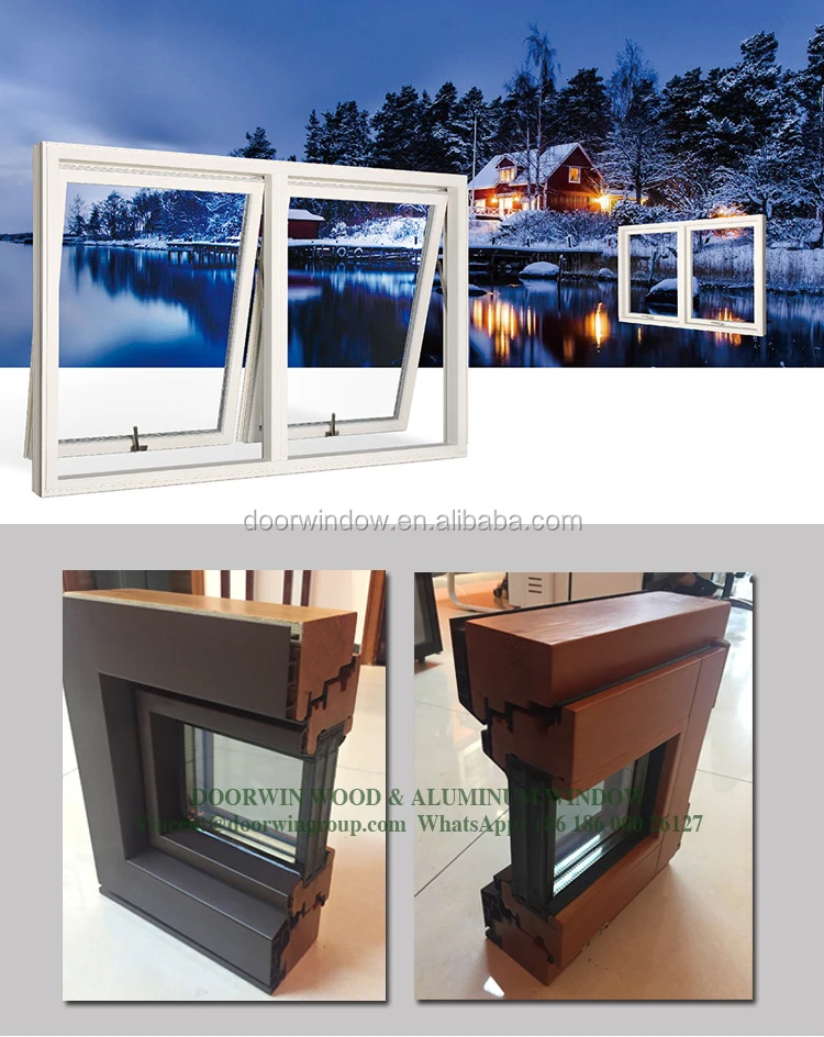 Unique products aluminum wooden window for passive house from china