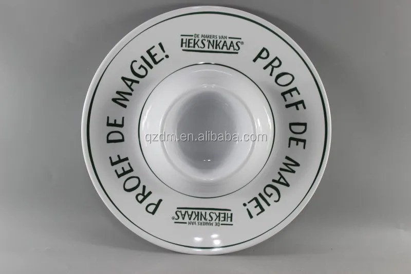 13" Melamine Snacks plate ,Melamine Chips plate