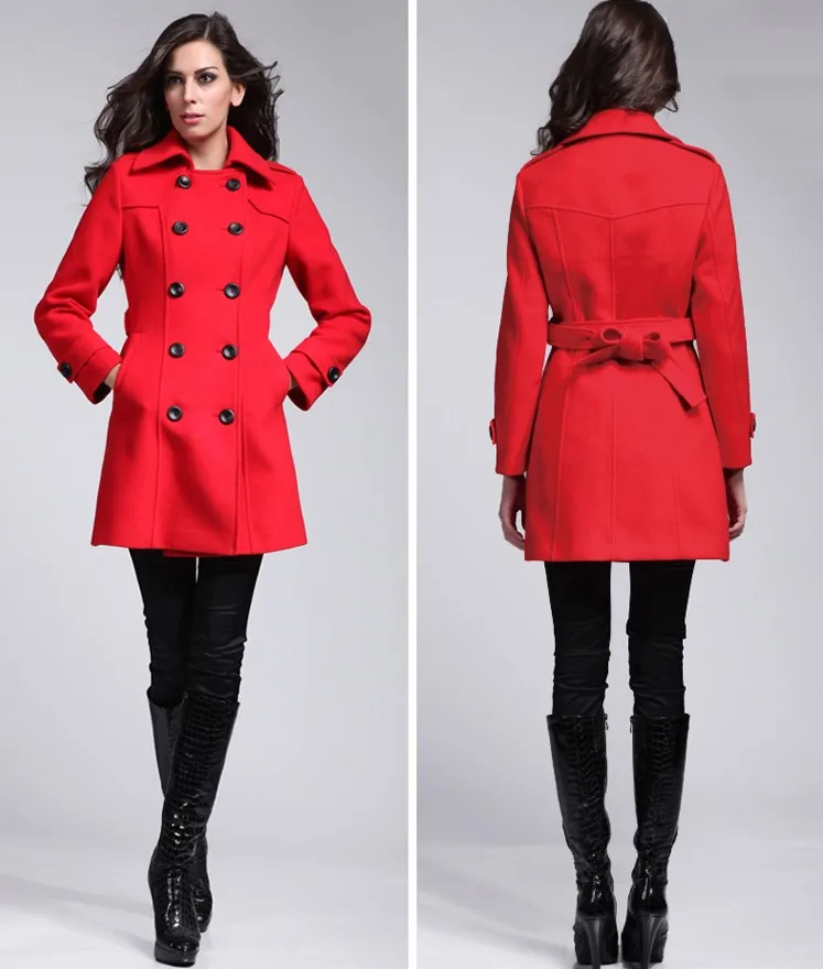 Red Ladies Coats - Coat Nj
