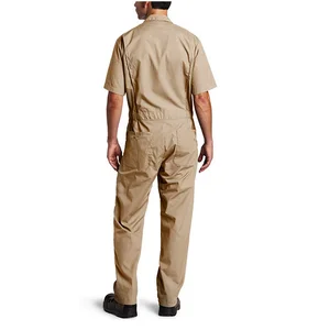 Khaki Short-Sleeve Coverall Work Wear Uniforms Khaki Short-Sleeve Coverall Work Wear Uniforms