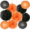 Happy Halloween Party Paper Flower Lanterns For Halloween Decoration