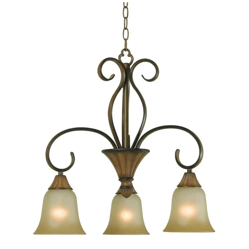 Hampton Bay 3 Light Chandelier Find Get Quotations Hampton Bay Chester 3 Light Chandelier W Aruba Teak Finish