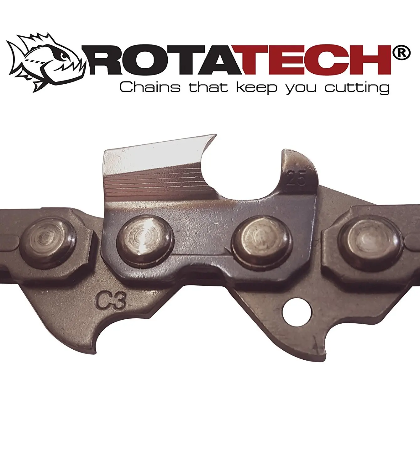 Get Quotations · Genuine Rotatech 18-Inch Chain Saw Chain Fits Craftsman, Echo, Homelite, McCulloch
