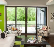 Private Villa Sắt Bi-folding Door Ph&iacute;a Trước K&iacute;nh Trượt Cửa Ra V&agrave;o An Ninh