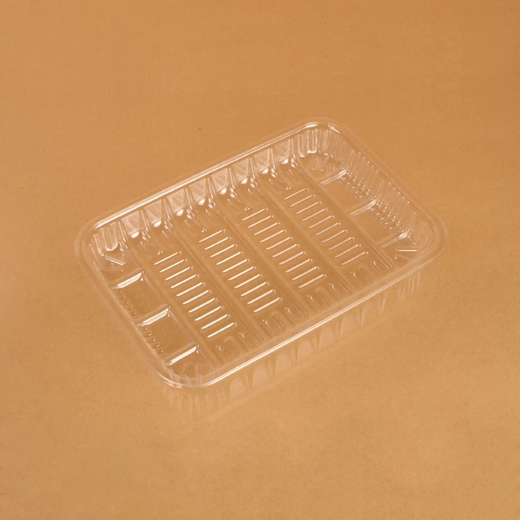 Clear Disposable Packing Plastic Food Biscuit Cookie Tray Container