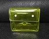 clear pvc plastic cosmetic bag with snap button