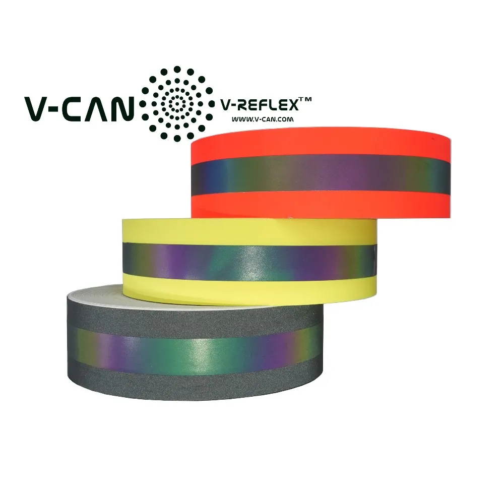 Iridescent Reflective Tape For Sewing On Safety Garments,Rthw885500