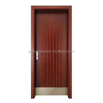 Waterproof Wood Material Bathroom Door With Stainless Steel Kick Plate On The Bottom Buy Bathroom Door Waterproof Doors For Bathrooms Modern