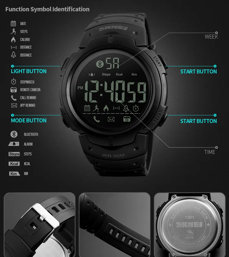 Ce Rohs Reloj Inteligente 3d Pedometer Sport Smart Bluetooth Watch ...