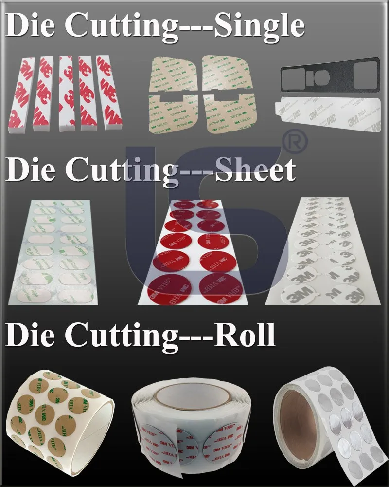 Custom Size And Shape 3m/foam Tape Die Cut Double Tape Buy Die Cut Double Tape,Die Cutting