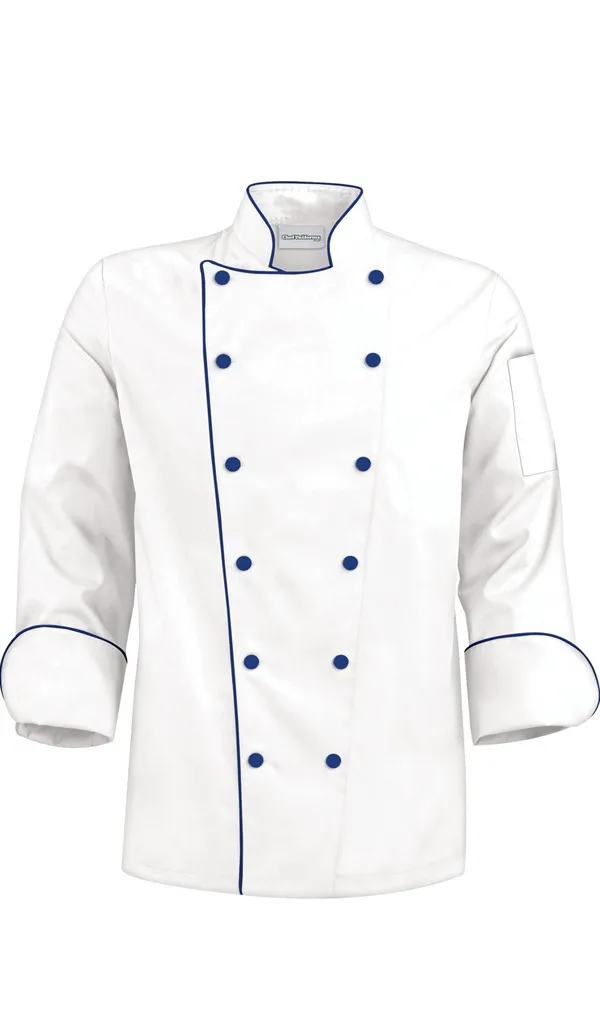 MagiDeal Manteau de Veste Restauration Robe De Chef Cuisinier Manche Courte Jacket Coat 