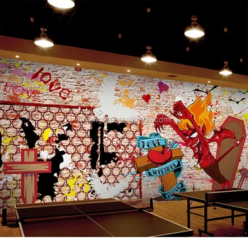 3d 手塗装壁紙衣料品店レストランカフェバービリヤードルーム壁紙壁画 Buy 落書き壁紙 ビリヤードルーム壁紙 衣料品店の壁紙 Product On Alibaba Com