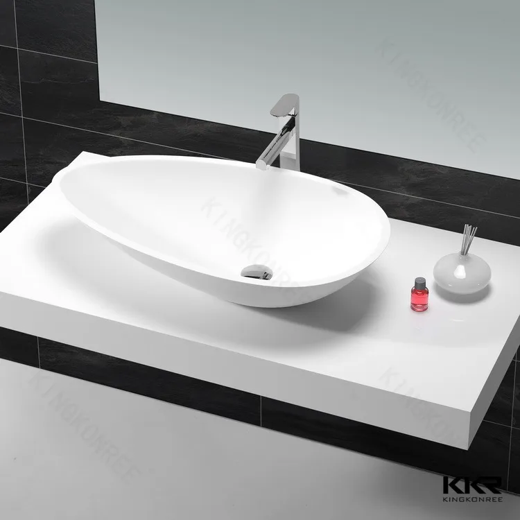 Airport Toilet Wash Basin Counter Top Acrylic Wash Hand Basin