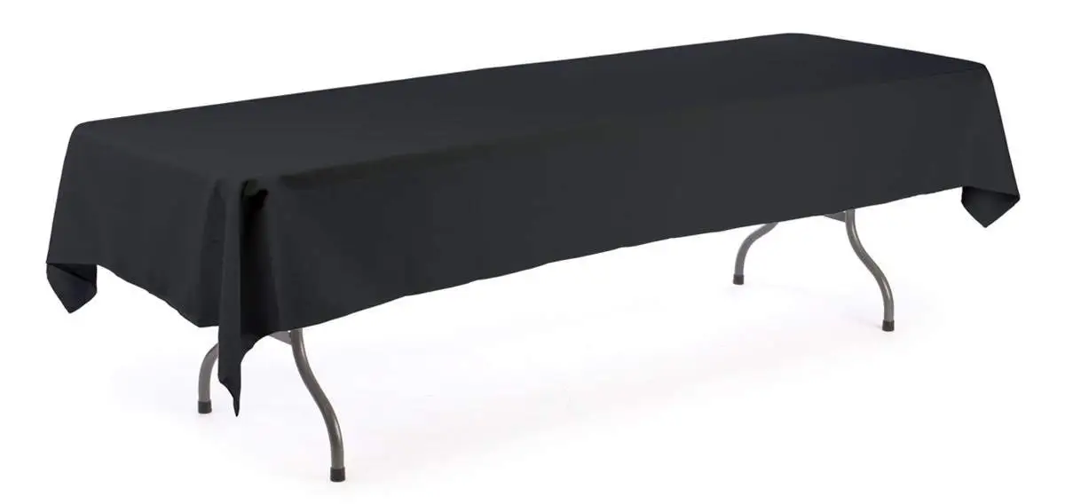 long black tablecloth