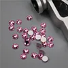 Wholesale flat back non hot fix rose crystal rhinestone applique for wedding dress