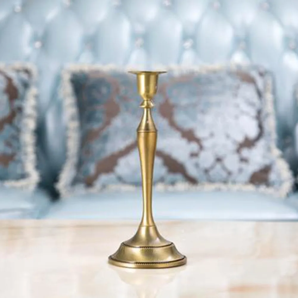 Metal Taper Candle Holder,Bronze Candlesticker For Party Wedding Home