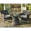 2018 new design outdoor rattan table with stools ratan garden furniture