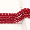 Yiwu jewelry making accessories water drop shaped 8*12mm faceted natural stones loose agate stone stands for bracelet necklace