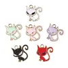 diy jewelry acceaaories alloy enamel colorful fox pendants charms alloy enamel fox charms
