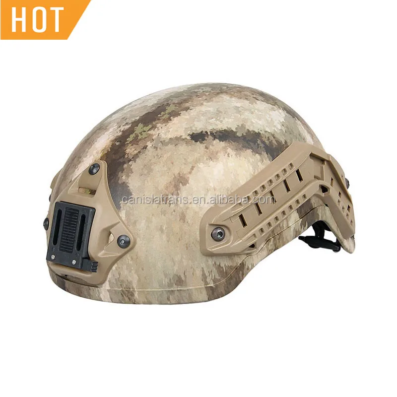 Airsoft Tactical Helmet With Night Vision Goggles Mount And Side Plastic Safety Helmet For