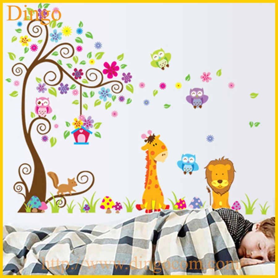 Tree Branch Wall Mural Decals Baby Girl Nursery Kids Room Sticker Home