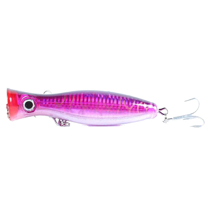 Big Mouth Popper Lure Top Water Fishing Lures 120mm/40g Trolling Big Game V9L8 