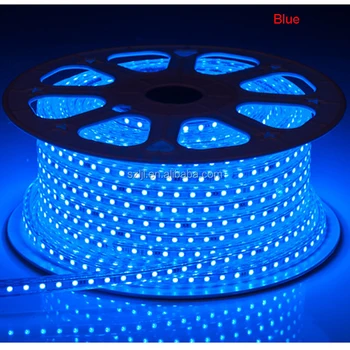 Blue 5050 Smd Waterproof Ip67 60leds M 220v Ac Flexible Flat Led Blue 5050 Smd Waterproof Ip67 60leds M