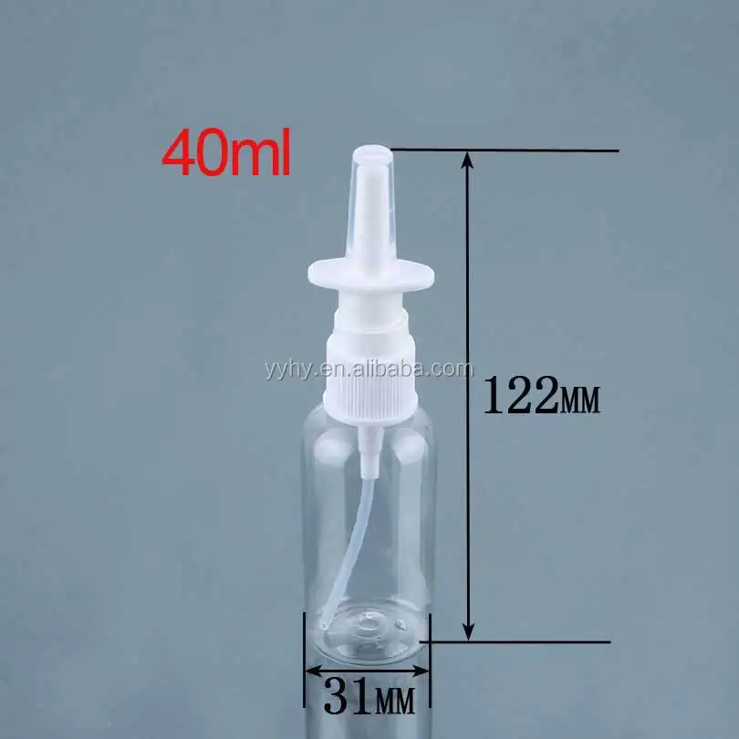 Plastic Medical Spray Nose Bottle With Nasal Sprayer 40ml - Buy Medical ...