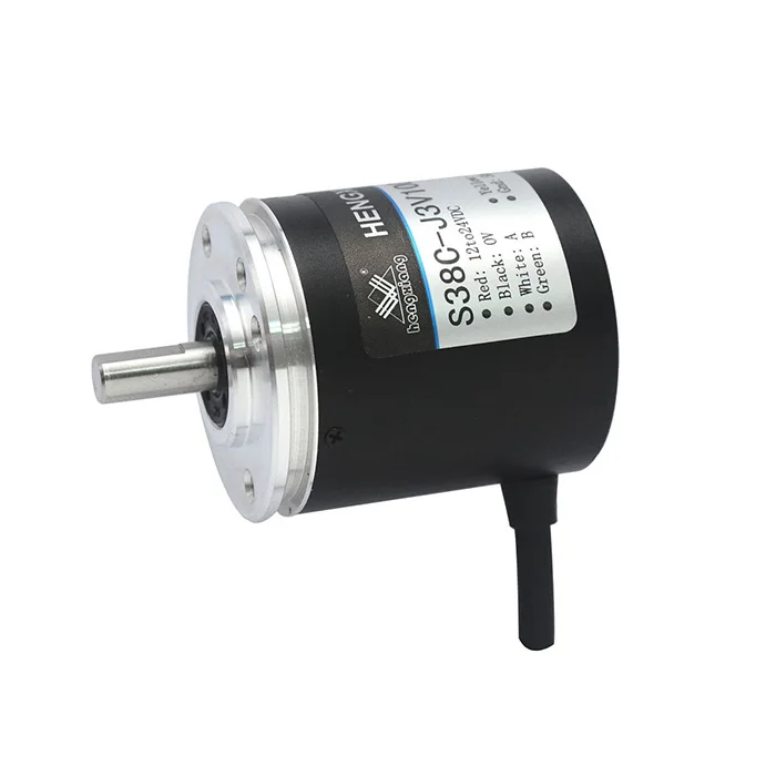 Incremental rotary solid shaft S38-J Series 500 ppr encoder