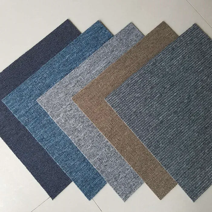 Wholesale 50x50cm Washable Commercial Pvc Office Interlocking Carpet